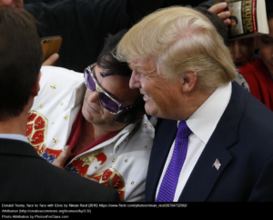 Donald Trump and Elvis, two decision makers
